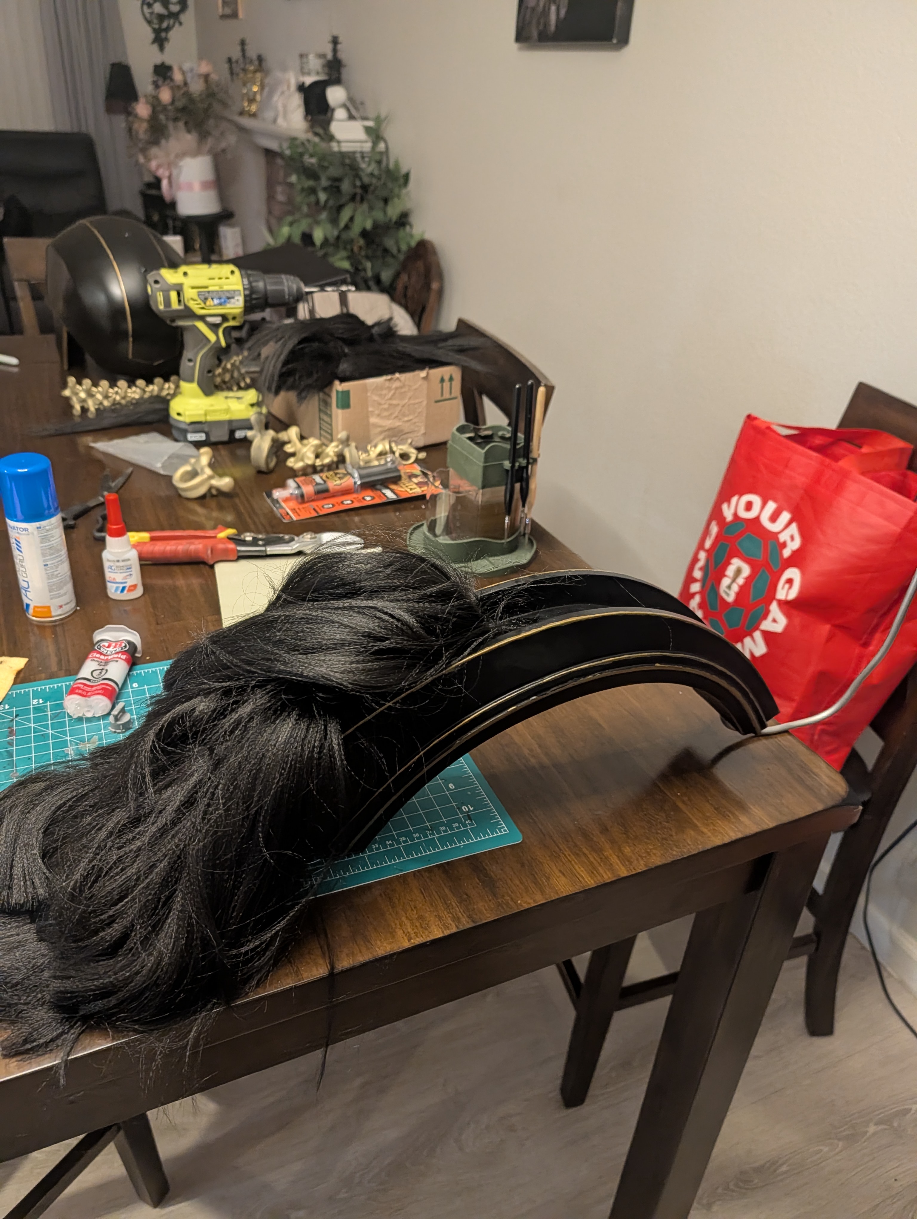Hair on the plume