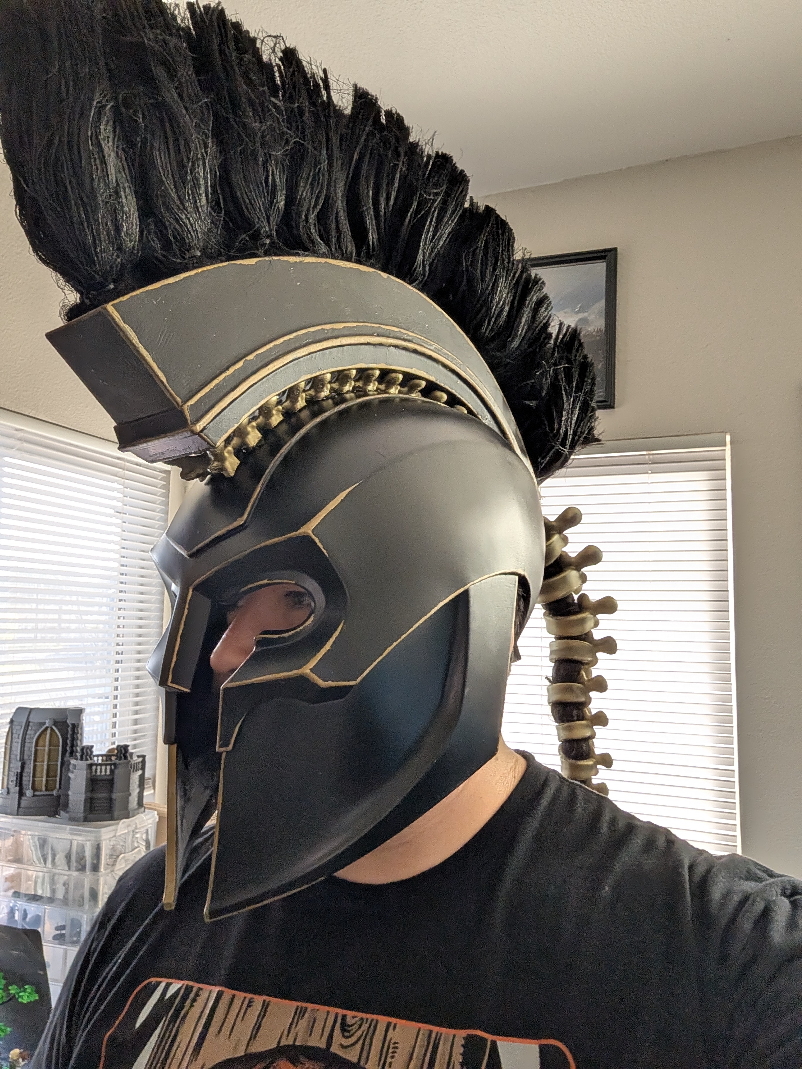 Side finished helmet